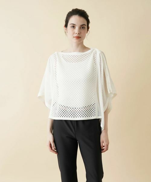 Leilian / レリアン その他小物 | 透かし編みニットプルオーバー | 詳細5