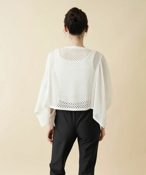 Leilian / レリアン その他小物 | 透かし編みニットプルオーバー | 詳細7