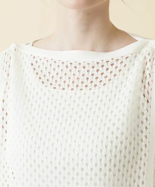 Leilian / レリアン その他小物 | 透かし編みニットプルオーバー | 詳細8