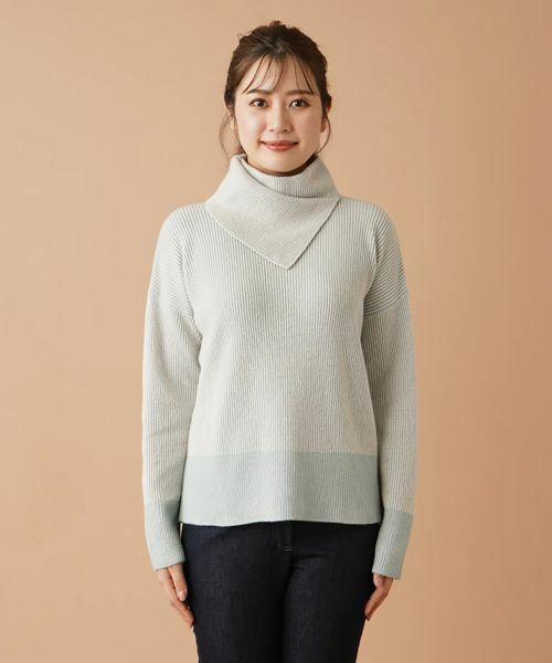 Leilian / レリアン ニット・セーター | スヌード風タートルネックニット | 詳細1