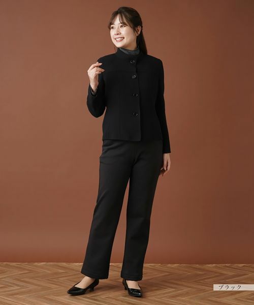 Leilian / レリアン テーラードジャケット | スタンドカラーニットジャケット | 詳細13