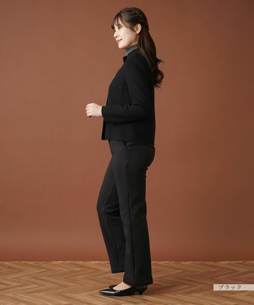 Leilian / レリアン テーラードジャケット | スタンドカラーニットジャケット | 詳細14