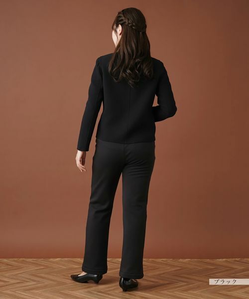 Leilian / レリアン テーラードジャケット | スタンドカラーニットジャケット | 詳細15