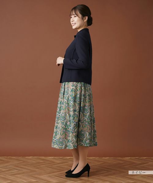 Leilian / レリアン テーラードジャケット | スタンドカラーニットジャケット | 詳細2