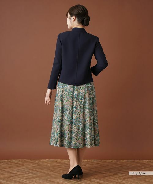 Leilian / レリアン テーラードジャケット | スタンドカラーニットジャケット | 詳細3