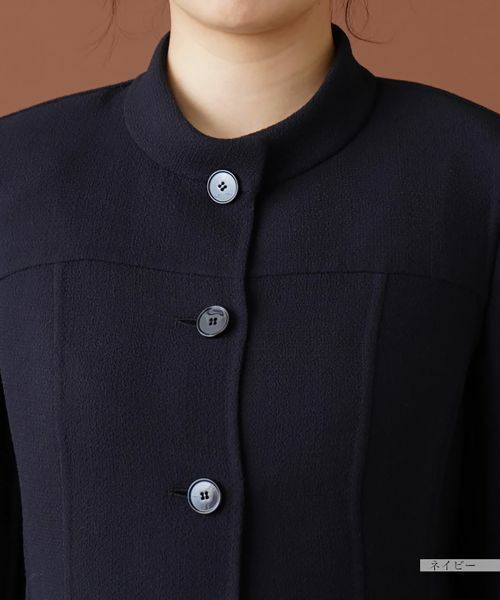 Leilian / レリアン テーラードジャケット | スタンドカラーニットジャケット | 詳細7