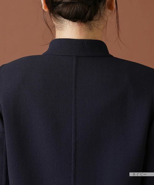 Leilian / レリアン テーラードジャケット | スタンドカラーニットジャケット | 詳細8