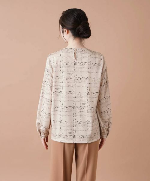 Leilian / レリアン カットソー | 【セットアップ対応商品】チェックVネックカットソー【ROCHAS Premiere】 | 詳細9