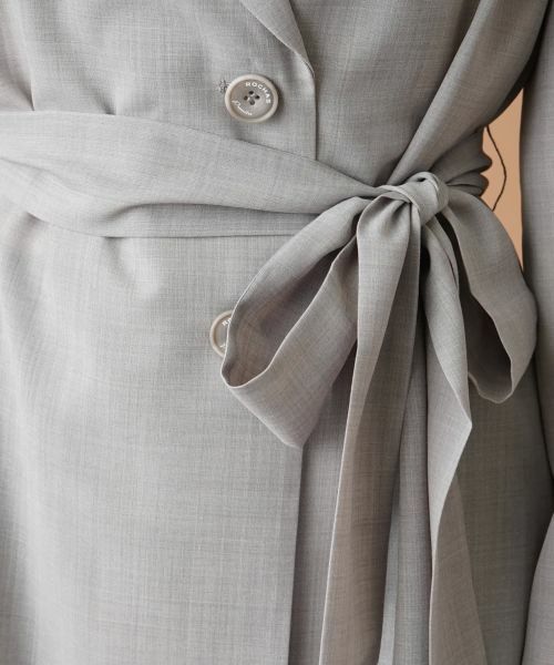 Leilian / レリアン テーラードジャケット | ベルテッドロングジャケット【ROCHAS Premiere】 | 詳細12