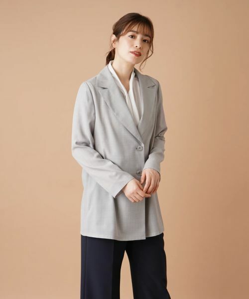 Leilian / レリアン テーラードジャケット | ベルテッドロングジャケット【ROCHAS Premiere】 | 詳細4