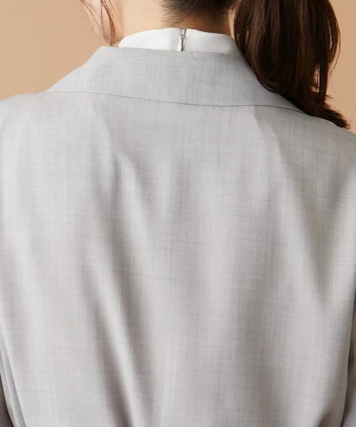 Leilian / レリアン テーラードジャケット | ベルテッドロングジャケット【ROCHAS Premiere】 | 詳細9