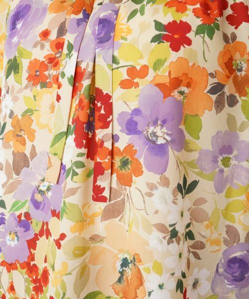 Leilian / レリアン シャツ・ブラウス | フラワー柄ボウタイブラウス【ROCHAS Premiere】 | 詳細10