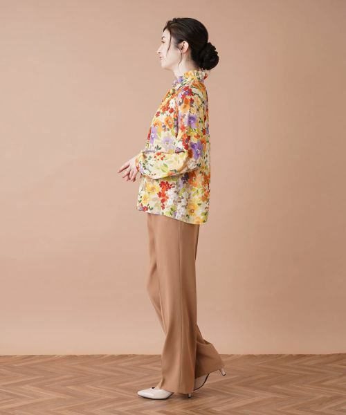 Leilian / レリアン シャツ・ブラウス | フラワー柄ボウタイブラウス【ROCHAS Premiere】 | 詳細2