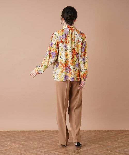 Leilian / レリアン シャツ・ブラウス | フラワー柄ボウタイブラウス【ROCHAS Premiere】 | 詳細3