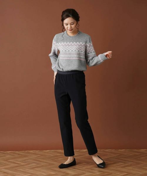 Leilian / レリアン その他パンツ | 【あったか素材】洗えるスリムテーパードパンツ | 詳細18