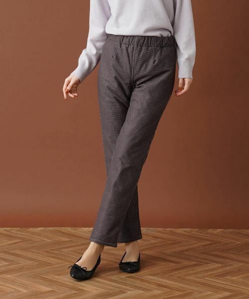 Leilian/レリアン 【あったか素材】洗えるリバーシブルパンツ ダークブラウン 13(XL) Leilian/レリアン 【あったか素材】洗えるリバーシブルパンツ ダークブラウン 13(XL)