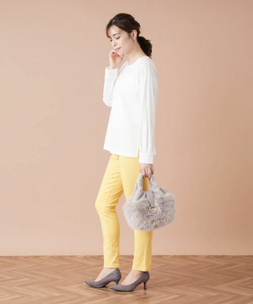 Leilian / レリアン カットソー | シャツ袖風プルオーバー | 詳細2