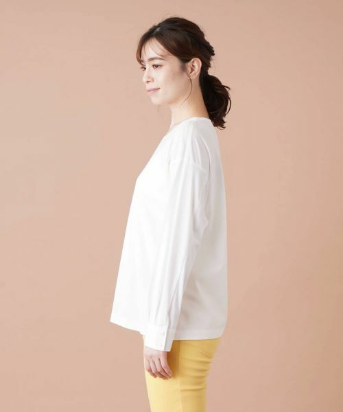 Leilian / レリアン カットソー | シャツ袖風プルオーバー | 詳細5