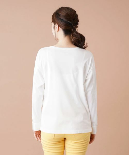 Leilian / レリアン カットソー | シャツ袖風プルオーバー | 詳細6