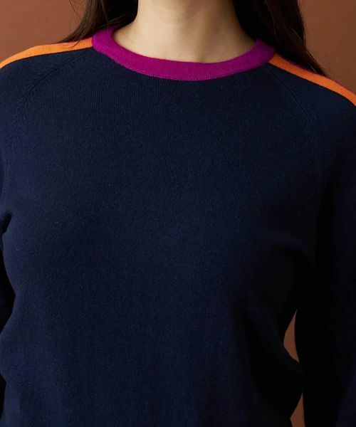 Leilian / レリアン ニット・セーター | 配色ラインクルーネックニット【Leilian by Eriko Nakamura】 | 詳細15