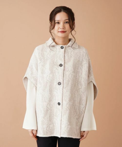 Leilian / レリアン テーラードジャケット | ステンカラーニットジャケット | 詳細7