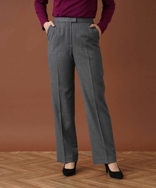 Leilian/レリアン ストレートロングパンツ グレー系 9(M) Leilian/レリアン ストレートロングパンツ グレー系 9(M)