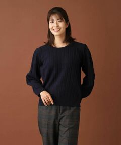 Leilian / レリアン ニット・セーター | 編み柄バルーンスリーブニット