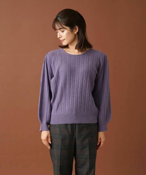 Leilian / レリアン ニット・セーター | 編み柄バルーンスリーブニット | 詳細10