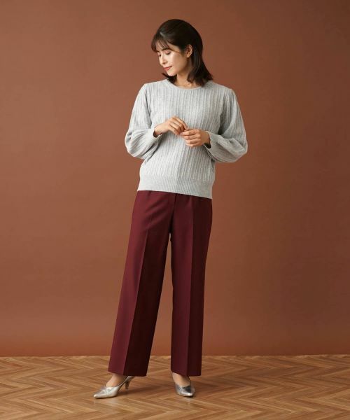 Leilian / レリアン ニット・セーター | 編み柄バルーンスリーブニット | 詳細4
