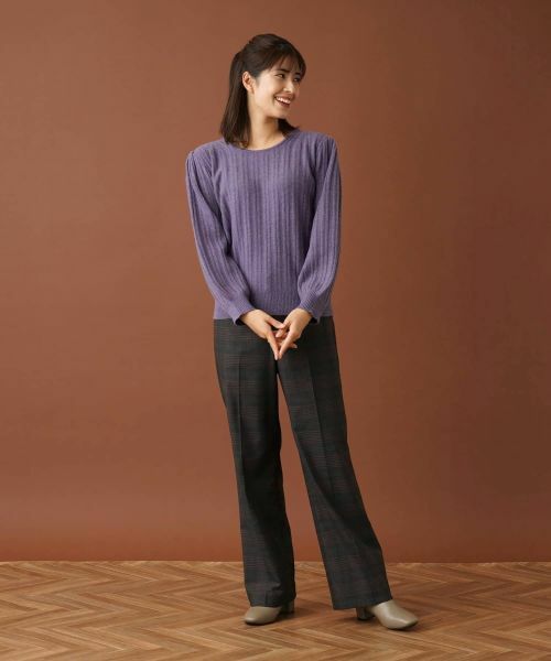 Leilian / レリアン ニット・セーター | 編み柄バルーンスリーブニット | 詳細7