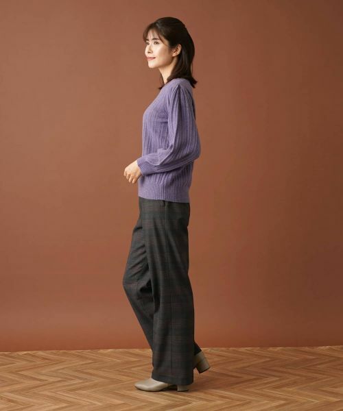 Leilian / レリアン ニット・セーター | 編み柄バルーンスリーブニット | 詳細8