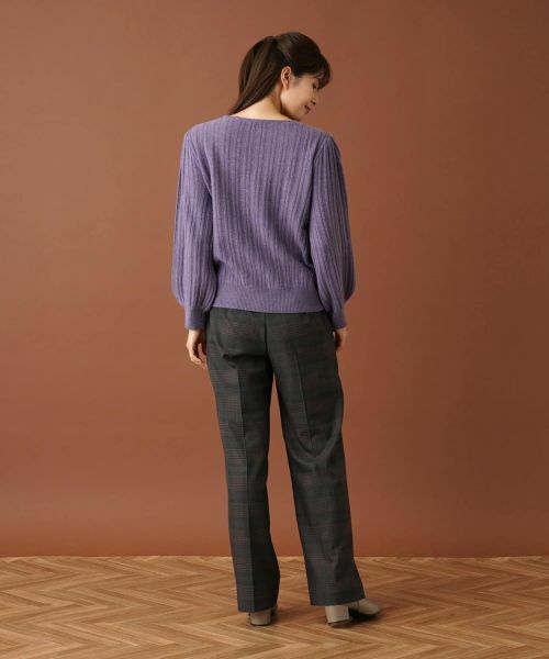 Leilian / レリアン ニット・セーター | 編み柄バルーンスリーブニット | 詳細9