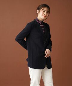 Leilian / レリアン テーラードジャケット | キルトピンニットジャケット【BONOTTO】