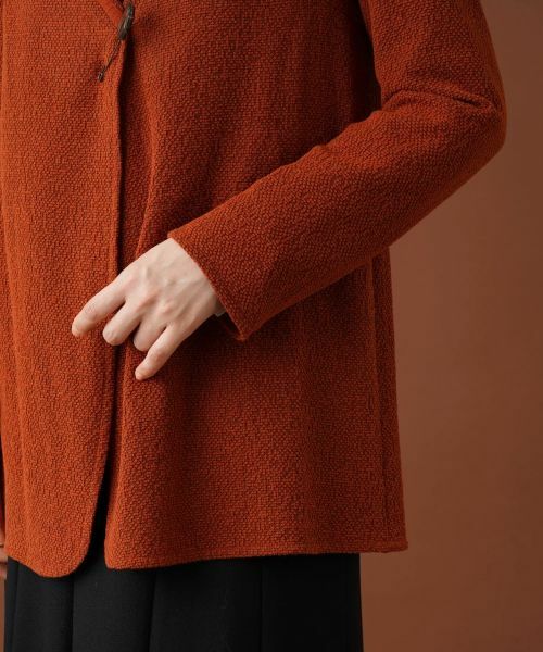 Leilian / レリアン テーラードジャケット | キルトピンニットジャケット【BONOTTO】 | 詳細10