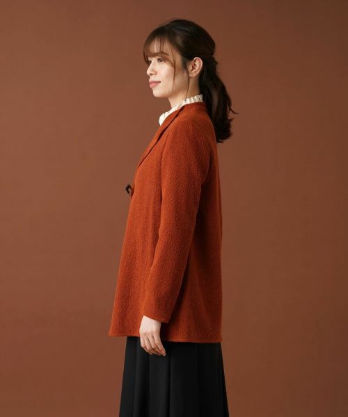 Leilian / レリアン テーラードジャケット | キルトピンニットジャケット【BONOTTO】 | 詳細5