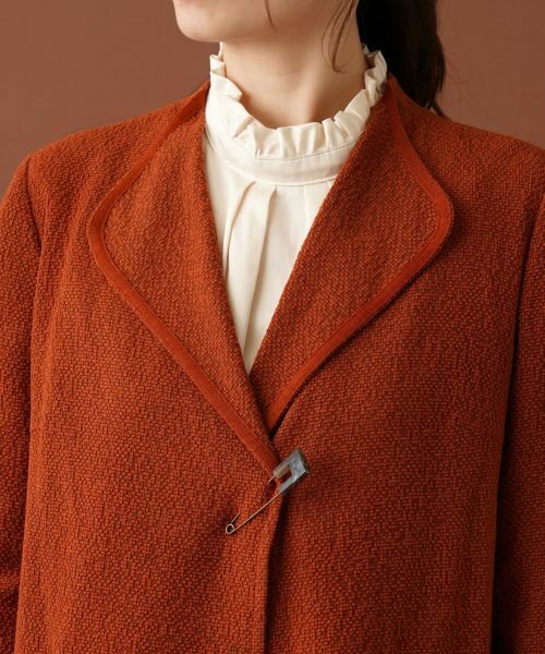 Leilian / レリアン テーラードジャケット | キルトピンニットジャケット【BONOTTO】 | 詳細7