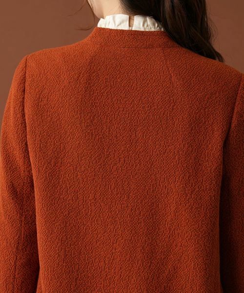 Leilian / レリアン テーラードジャケット | キルトピンニットジャケット【BONOTTO】 | 詳細9