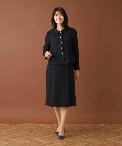 Leilian / レリアン セットアップ | ツイードスーツ【セレモニー】(ネイビー)