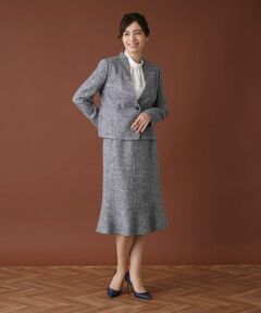 極美品　レリアン スカートセットアップスーツ ツィード調 ブラウン　サイズ9 楽天市場】レリアン（スーツ・セットアップ｜レディース