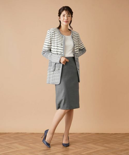 Leilian / レリアン ミニ・ひざ丈スカート | タイトスカート【LORO PIANA】 | 詳細14