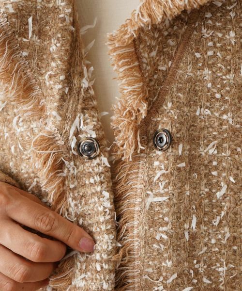 Leilian / レリアン その他アウター | ラメツイードコート | 詳細12
