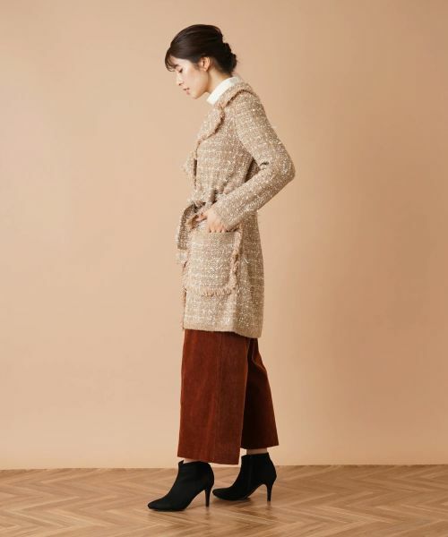 Leilian / レリアン その他アウター | ラメツイードコート | 詳細5