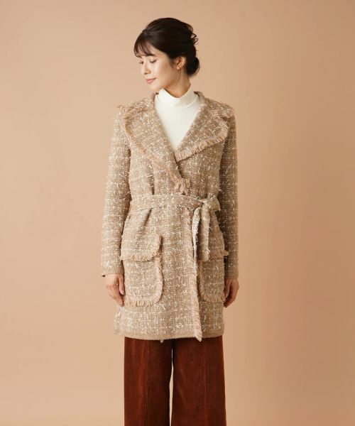 Leilian / レリアン その他アウター | ラメツイードコート | 詳細7