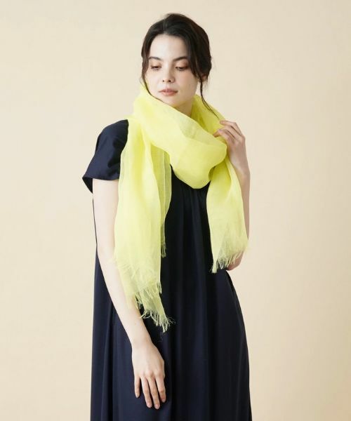 Leilian / レリアン マフラー・ショール・スヌード・ストール | 麻ロングストール | 詳細2