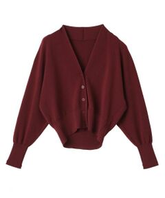 Leilian / レリアン カーディガン・ボレロ | Vネックニットカーディガン