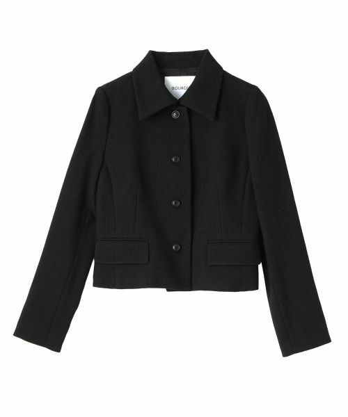 Leilian/レリアン ショート丈ジャケット ブラック 11(L)