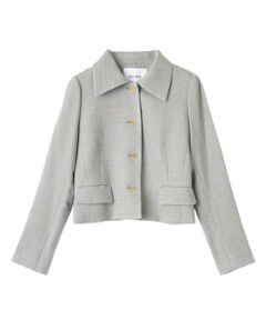 Leilian / レリアン テーラードジャケット | 【セットアップ対応商品】麻混ジャケット