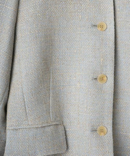 Leilian / レリアン テーラードジャケット | 【セットアップ対応商品】麻混ジャケット | 詳細3