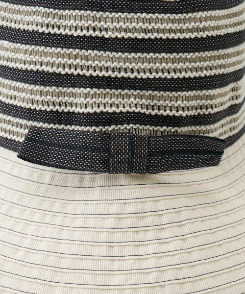 Leilian / レリアン ハット | ボーダー柄風【VECCHI】 | 詳細3