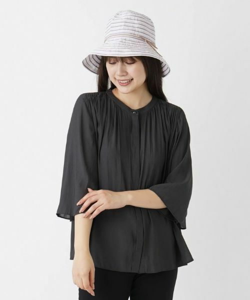 Leilian / レリアン ハット | ボーダー風ハット【VECCHI】 | 詳細4